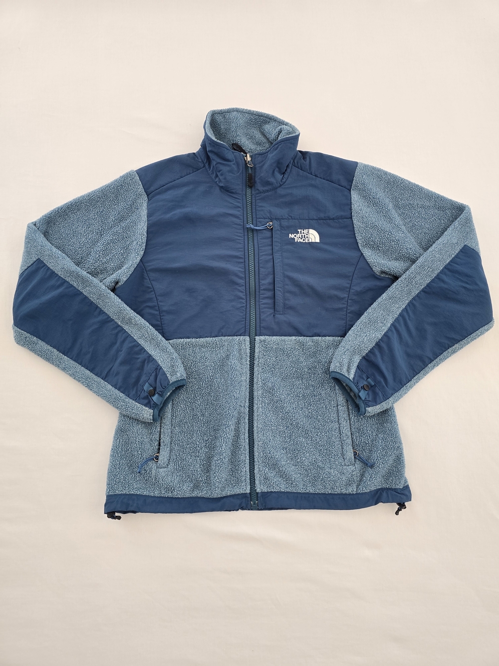 Women's The North Face Denali Polartec Teal Blue Fleece Full Zip Jacket Size S